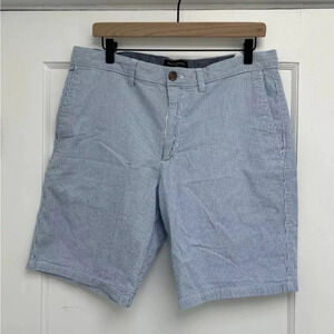 Banana Republic Shorts Mens Blue Stripe Aiden Sz 34